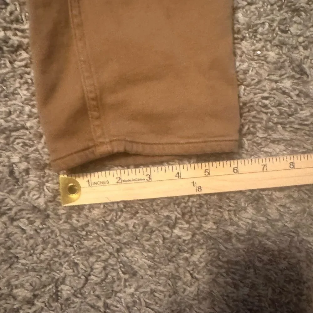 Banana Republic Men’s 32x34 Brown Slim Fit Twill Flat Front Chino Pants Pockets